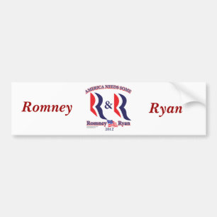 Autocollant De Voiture Romney et Ryan