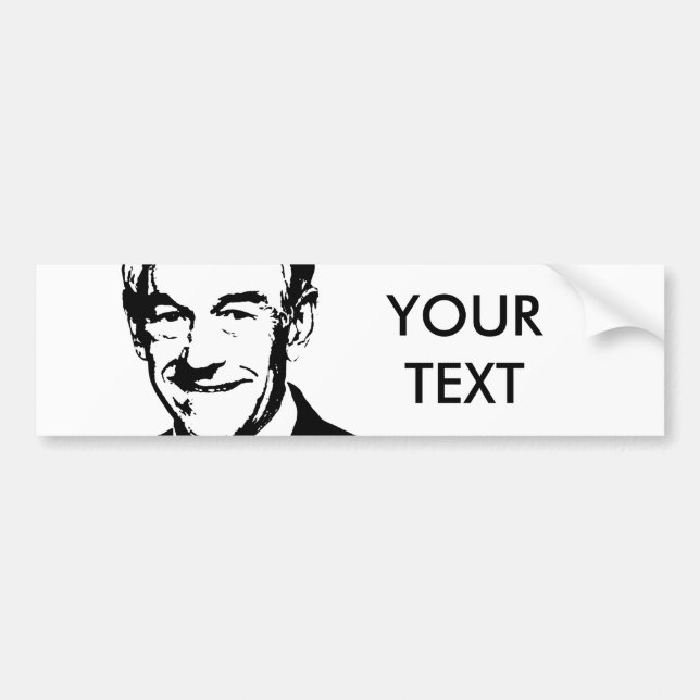 Autocollant De Voiture Ron Paul (Devant)
