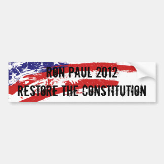 Autocollant De Voiture Ron Paul