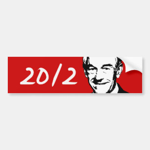 Autocollant De Voiture Ron Paul 2012