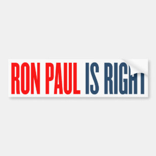 Autocollant De Voiture Ron Paul est bon adhésif pour pare-chocs