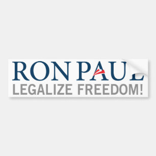 Autocollant De Voiture Ron Paul légalisent l'adhésif pour pare-chocs de