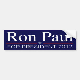 Autocollant De Voiture Ron Paul pour le président 2012