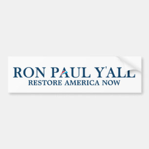 Autocollant De Voiture Ron Paul vous - adhésif pour pare-chocs drôle