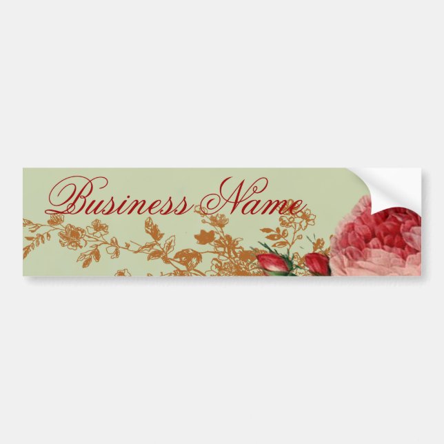 Autocollant De Voiture Rose Blenheim - Sage Green (Devant)