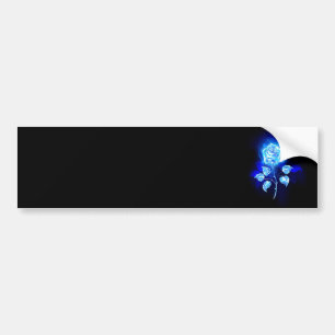 Autocollant De Voiture Rose bleu brûlant
