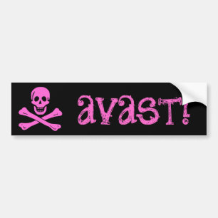 Autocollant De Voiture Rose de jolly roger