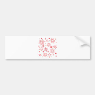 Autocollant De Voiture Rosy Snowflakes
