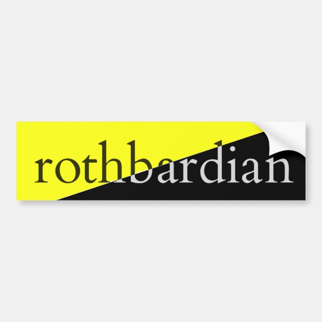 Autocollant De Voiture Rothbardian (Devant)
