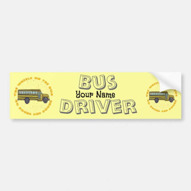 Autocollant De Voiture Roues d'autobus scolaires (Devant)