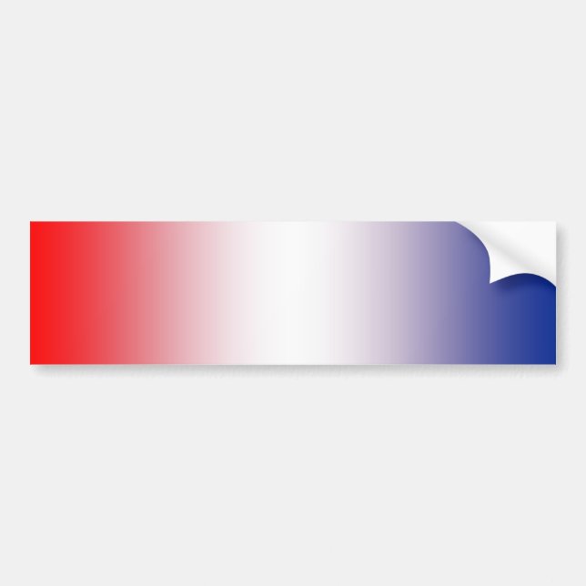 Autocollant De Voiture Rouge, blanc et bleu (Devant)
