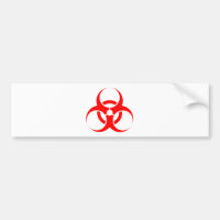 Rouge de symbole de Biohazard
