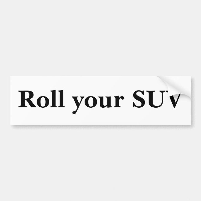 Autocollant De Voiture Roulez votre SUV (Devant)