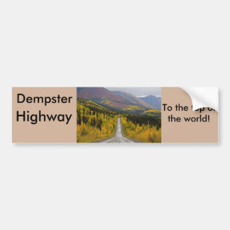 Autocollant De Voiture Route de Dempster jusqu'au dessus du monde