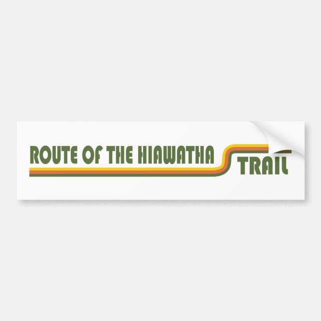 Autocollant De Voiture Route Du Sentier Hiawatha (Devant)
