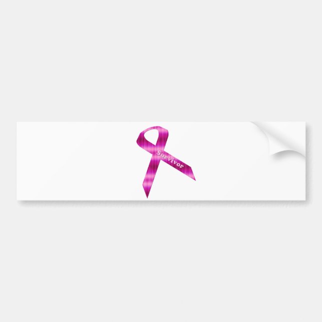 Autocollant De Voiture Ruban de cancer du sein (Devant)