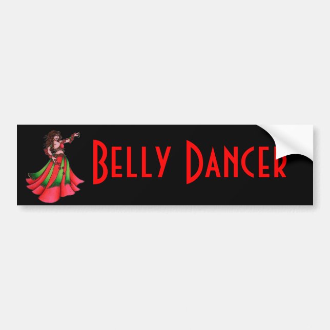 Autocollant De Voiture Ruby Belly Dancer (Devant)