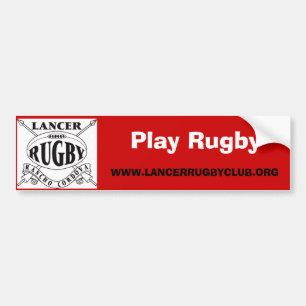 Autocollant De Voiture Rugby de jeu - customisé