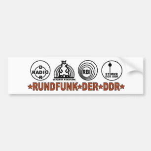 AUTOCOLLANT DE VOITURE RUNDFUNK DER DDR.