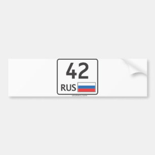 Autocollant De Voiture RUS. Kemerovo. 42