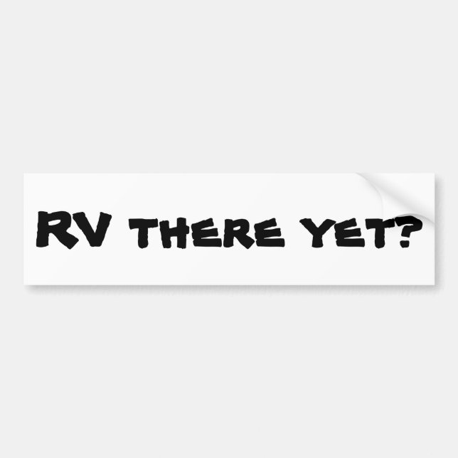 Autocollant De Voiture Rv là encore ? Camping-car (Devant)