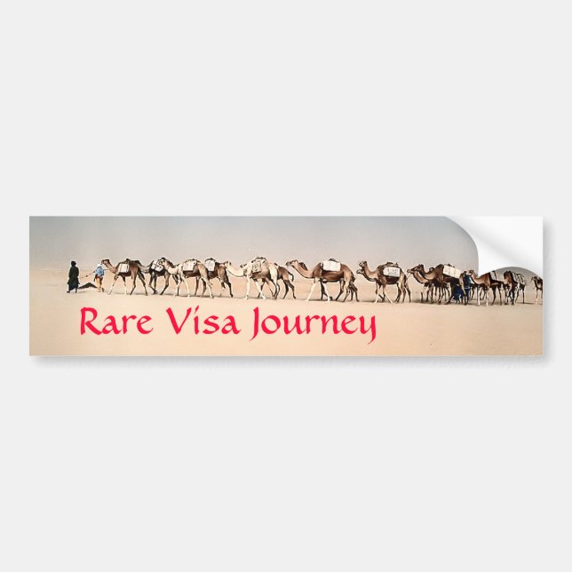 Autocollant De Voiture RVJ- caravane de sel au Sahara (Devant)