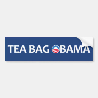 Autocollant De Voiture Sachet à thé Obama