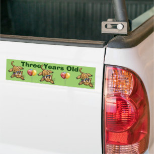 Autocollant De Voiture Safari ultra mignon Leopard Invitations d'annivers