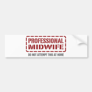 Autocollant De Voiture Sage-femme professionnelle