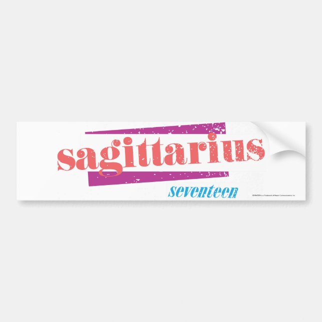 Autocollant De Voiture Sagittaire LtPink (Devant)