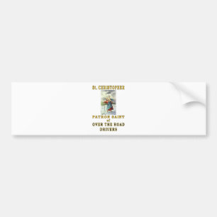 AUTOCOLLANT DE VOITURE SAINT CHRISTOPHER