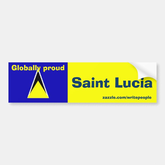 Autocollant De Voiture saint lucia (Devant)