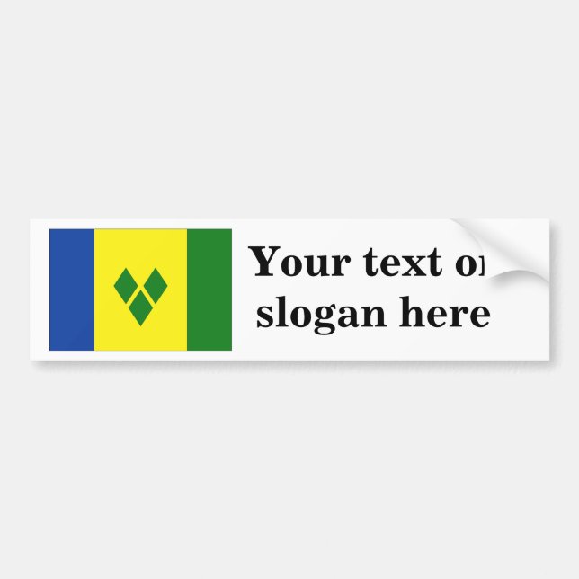 Autocollant De Voiture Saint-Vincent-et-les-Grenadines (Devant)
