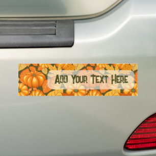 Autocollant De Voiture Saison d'automne Halloween Citrouille Motif