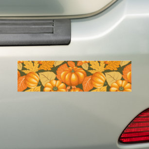 Autocollant De Voiture Saison d'automne Halloween Citrouille Motif