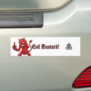 Autocollant De Voiture Salaud Méchant