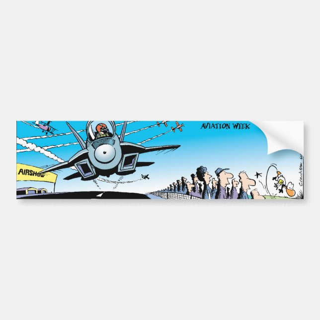 Autocollant De Voiture Salon de l'aéronautique de canard de tintement (Devant)