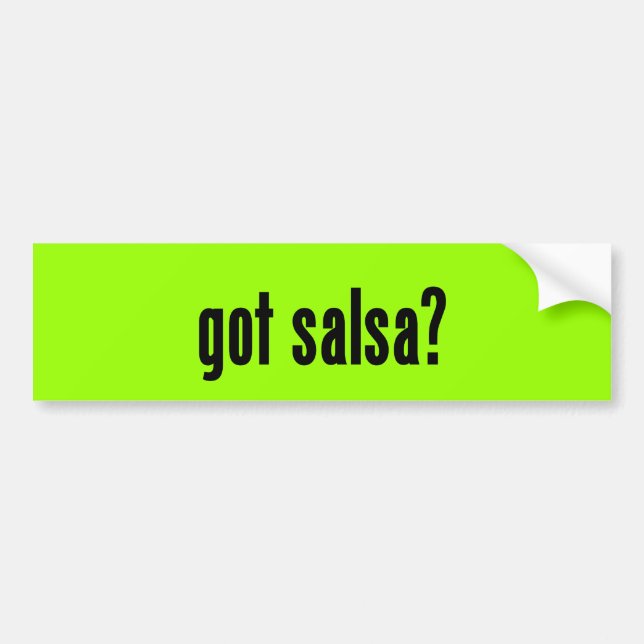 Autocollant De Voiture Salsa obtenu ? (Devant)