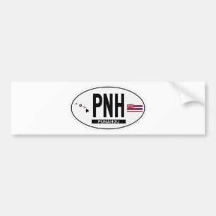 Autocollant De Voiture Salut-PUNAHOU-Autocollant