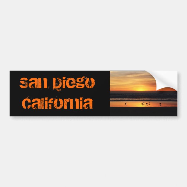 Autocollant De Voiture San Diego     la Californie (Devant)