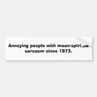 Autocollant De Voiture Sarcasme