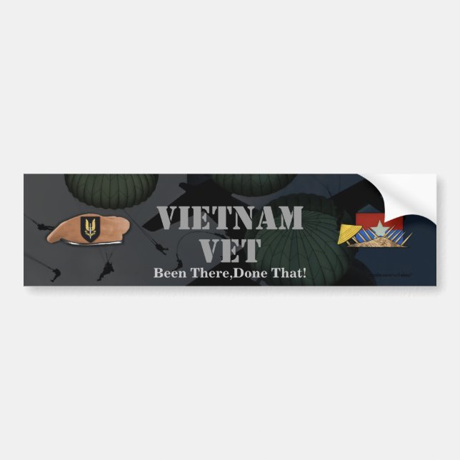 Autocollant De Voiture sas service aérien spécial vietnam bumper sticker (Devant)