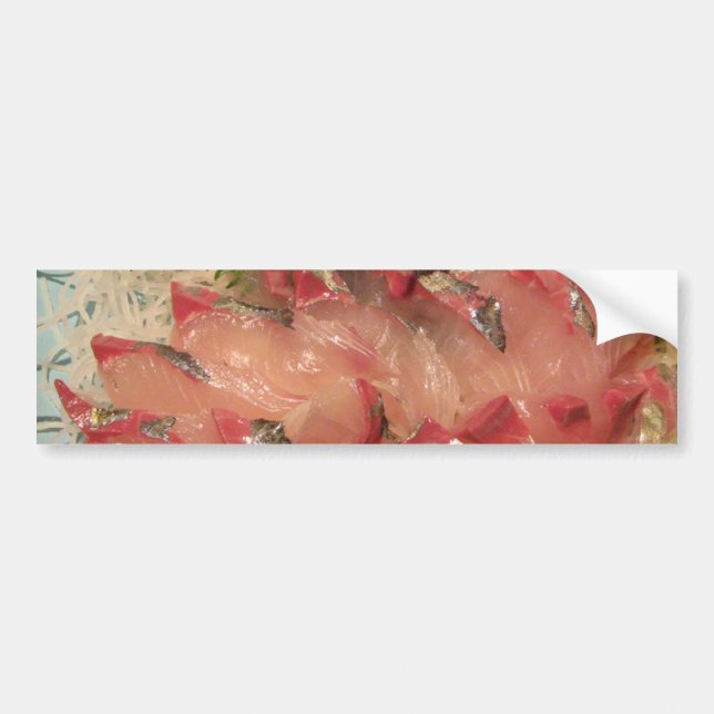 Autocollant De Voiture Sashimi 刺 poisson 身 cru (Devant)