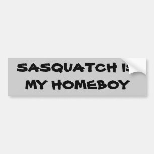 Autocollant De Voiture Sasquatch est mon Homeboy Bigfoot