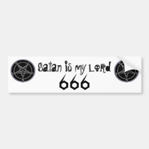 Autocollant De Voiture satan est le seigneur
