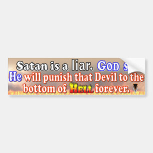 Autocollant De Voiture Satan est un menteur