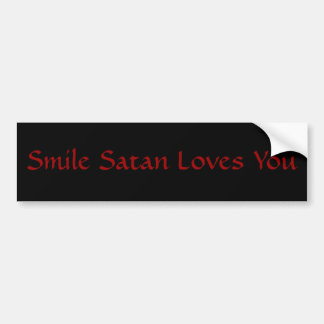 Autocollant De Voiture Satan vous aime adhésif pour pare-chocs