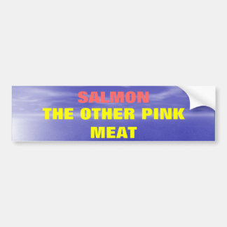 Autocollant De Voiture Saumon l'autre viande rose