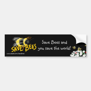 Autocollant De Voiture SAUVER LES ABEILLES et sauver le monde