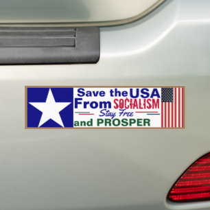 Autocollant De Voiture Sauver les États-Unis du socialisme